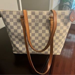 Louis Vuitton Damier Azur PM Zipper Purse with Pouchette